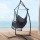 Gardeon Hammock Chair with Steel Stand, Polyester Cotton, 150x90cm, Grey, Indoor/Outdoor, 360° Rotation, 120kg Capacity