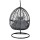 Gardeon Outdoor Egg Swing Chair - Handcrafted Wicker Rattan, 360° Rotatable, Grey, 150kg Capacity, UV-Resistant Cushion