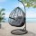 Gardeon Outdoor Egg Swing Chair - Handcrafted Wicker Rattan, 360° Rotatable, Grey, 150kg Capacity, UV-Resistant Cushion