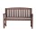 Gardeon 2-Seater Wooden Garden Bench - Durable Fir Wood, 300kg Capacity, Weather-Resistant, Brown Finish, 120cm