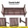 Gardeon 2-Seater Wooden Garden Bench - Durable Fir Wood, 300kg Capacity, Weather-Resistant, Brown Finish, 120cm