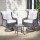 Gardeon 3PC Grey Wicker Bistro Set: Swivel Chairs & Table, UV-Resistant Cushions, Steel Frame, Indoor/Outdoor Use