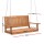 Gardeon Wooden Porch Swing Chair, 2-Seater, Teak Finish, 300kg Capacity, Indoor/Outdoor Use, Easy Assembly, 119x65x55cm