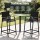 Gardeon 2PC Outdoor Bar Stools - Steel Frame, Textilene Mesh, Black, 114cm H, UV-Resistant, Weatherproof, Patio Chairs