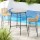 Gardeon 3-Piece Outdoor Bar Set: UV-Resistant Wicker, Tempered Glass Table, Adjustable Feet, Steel Frame, Easy Assembly