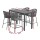 Gardeon 5-Piece Outdoor Bar Set | Handwoven Rope Chairs & Powder-Coated Steel Table | Water-Resistant Cushions | Seats 4