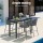 Gardeon 5-Piece Outdoor Bar Set | Handwoven Rope Chairs & Powder-Coated Steel Table | Water-Resistant Cushions | Seats 4