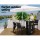 Gardeon 3-Piece Outdoor Bar Set: Wicker Table & Chairs with Cushions, Tempered Glass Top, Weather-Resistant Frame