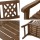 Gardeon Outdoor Wooden Garden Bench - Handcrafted Fir Wood, Lattice Backrest, 2-Seat, Weather-Resistant, 250kg Capacity