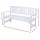 Gardeon 3-Seater White Wooden Garden Bench - Handcrafted Fir Wood, Weather-Resistant, 142x62x88cm, 300kg Capacity