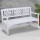Gardeon 3-Seater White Wooden Garden Bench - Handcrafted Fir Wood, Weather-Resistant, 142x62x88cm, 300kg Capacity