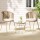 Gardeon 3PC Outdoor Bistro Set – Beige Rope Chairs & Table | Weather-Resistant Steel, Easy Assembly, 1-Year Warranty