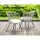 Gardeon 3PC Outdoor Bistro Set with Weather-Resistant Rattan, Tempered Glass Table, and Cushioned Grey Chairs for Patio