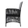 Gardeon 2PC Outdoor Wicker Dining Chairs - UV-Resistant, High-Density Foam Cushions, Powder-Coated Steel Frame