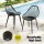 Gardeon 4PC Black Outdoor Dining Chairs - Weather & UV-Resistant, Metal Legs, PP Frame, 40.5x48x83.5cm, Indoor