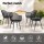 Gardeon 4PC Black Outdoor Dining Chairs, Water & UV-Resistant, PP Frame, Easy Clean, Indoor/Outdoor Use