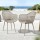 Gardeon 4PC Outdoor Dining Chairs - UV & Water-Resistant PP Lounge, Coffee Colour, Easy Clean, Indoor/Outdoor Use