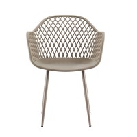 Gardeon 4PC Outdoor Dining Chairs - UV & Water-Resistant PP Lounge, Coffee Colour, Easy Clean, Indoor/Outdoor Use