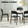 Gardeon 4PC Stackable Outdoor Dining Chairs, Black PP, 44x48x82.5CM, Water & UV Resistant, Indoor/Outdoor Use