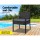 Gardeon Outdoor Wicker Chair - Stylish Indoor/Outdoor Patio Furniture with Cushions, UV & Weather-Resistant, Black/Grey