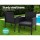 Gardeon 3PC Bistro Set: Outdoor Rattan Furniture with Cushions, Tempered Glass Table, UV-Resistant, and Parasol Hole