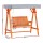 Gardeon 2-Seater Wooden Swing Chair with Adjustable Canopy, Fir Wood Frame, Water-Resistant Cushions, 250kg Capacity