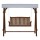 Gardeon 3-Seater Wooden Garden Swing Chair with Adjustable Canopy, Weather-Resistant Fir Wood & Removable Cushions