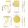 Gardeon 3PC Yellow Outdoor Bistro Set: Steel Table & Chairs, Weather-Resistant, Foldable, No Assembly Needed