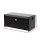Gardeon 102L Wicker Outdoor Storage Bench, Black – Weather-Resistant, 300kg Capacity, with Cushion & Steel Frame