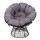 Gardeon Papasan Chair: 360° Rotatable, UV-Resistant PE Wicker, 10cm Cushion, Steel Frame, Indoor/Outdoor, Grey