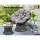 Gardeon Outdoor Wicker Papasan Chair Set with Side Table - Rotatable, UV-Resistant, Steel Frame, 10cm Cushions, Black