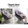 Gardeon Outdoor Lounge Set: Grey Rotatable Wicker Papasan Chairs & Table with UV-Resistant Cushions & Glass Top