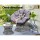 Gardeon Outdoor Lounge Set: Grey Rotatable Wicker Papasan Chairs & Table with UV-Resistant Cushions & Glass Top