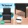 Gardeon 4-Piece Black Rattan Outdoor Sofa Set - Wicker Loveseat, Armchairs & Glass Table, Weather-Resistant Furniture