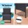 Gardeon 4-Piece Dark Grey Wicker Outdoor Sofa Set – Includes Loveseat, Armchairs, Side Table, Removable Cushions