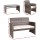 Gardeon 4-Piece Grey Outdoor Furniture Set: Rattan Sofa, Chairs & Table with Cushions, Weather-Resistant Wicker