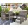 Gardeon 4-Piece Grey Outdoor Furniture Set: Rattan Sofa, Chairs & Table with Cushions, Weather-Resistant Wicker