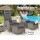 Gardeon 5PC Grey Wicker Recliner Set: Adjustable Chairs, Ottomans & Table, UV-Resistant PE Wicker, Indoor/Outdoor Use