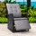 Gardeon Adjustable Outdoor Wicker Recliner Chair - Black, UV-Resistant, Steel Frame, 7cm Cushion, Indoor/Outdoor Use