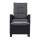 Gardeon Outdoor Recliner Chair Set - Black Wicker Lounge with Adjustable Backrest & Ottoman, UV & Weather-Resistant