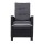Gardeon 2PC Recliner Chairs Set - Black Wicker Outdoor Furniture with Adjustable Backrest & Ottoman, UV-Resistant