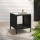 Gardeon Black Wicker Coffee Side Table - 40x40x45cm, PE Rattan, Tempered Glass, Indoor/Outdoor, Weather-Resistant