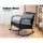 Gardeon Outdoor Rocking Chair - Weather-Resistant Wicker, Steel Frame, Black with Cushions, 79x58x78cm, 160kg Capacity