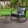 Gardeon 2PC Rocking Chair & Table Set: Weather-Resistant Wicker Furniture with Cushions, Tempered Glass, UV Protection