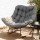 Gardeon Outdoor Papasan Rocking Chair - Steel Frame, Plush Cushions, UV Resistant, 107x91x98cm, Indoor/Outdoor Use