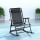Gardeon Outdoor Folding Rocking Chair, Steel Frame, Textilene Fabric, 93x59x96cm, Lightweight, Reclining Patio Recliner