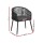 Gardeon 2PC Black Wicker Outdoor Dining Chairs - Steel Frame, UV-Resistant, Weatherproof, 60x50x80cm, Indoor/Outdoor Use