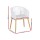 Gardeon 2PC Outdoor Dining Chairs - White PE Wicker, Steel Frame, UV-Resistant, 60x50x80cm, Plush Cushions Included