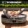Gardeon Outdoor Daybed Sun Lounge - Adjustable Backrests, Weather-Resistant PE Rattan, Retractable Trays, 197x140x120cm