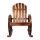 Gardeon Wagon Wheels Rocking Chair, Canadian Fir Wood, 60x89x99cm, Brown, Rustic Outdoor Furniture, UV-Resistant